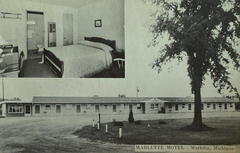 Marlette Motel - Old Postcard